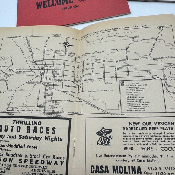 Vintage Arizona Travel Memorabilia Set Featuring 1962 Helldorado Program Tickets - Picture 10 of 15